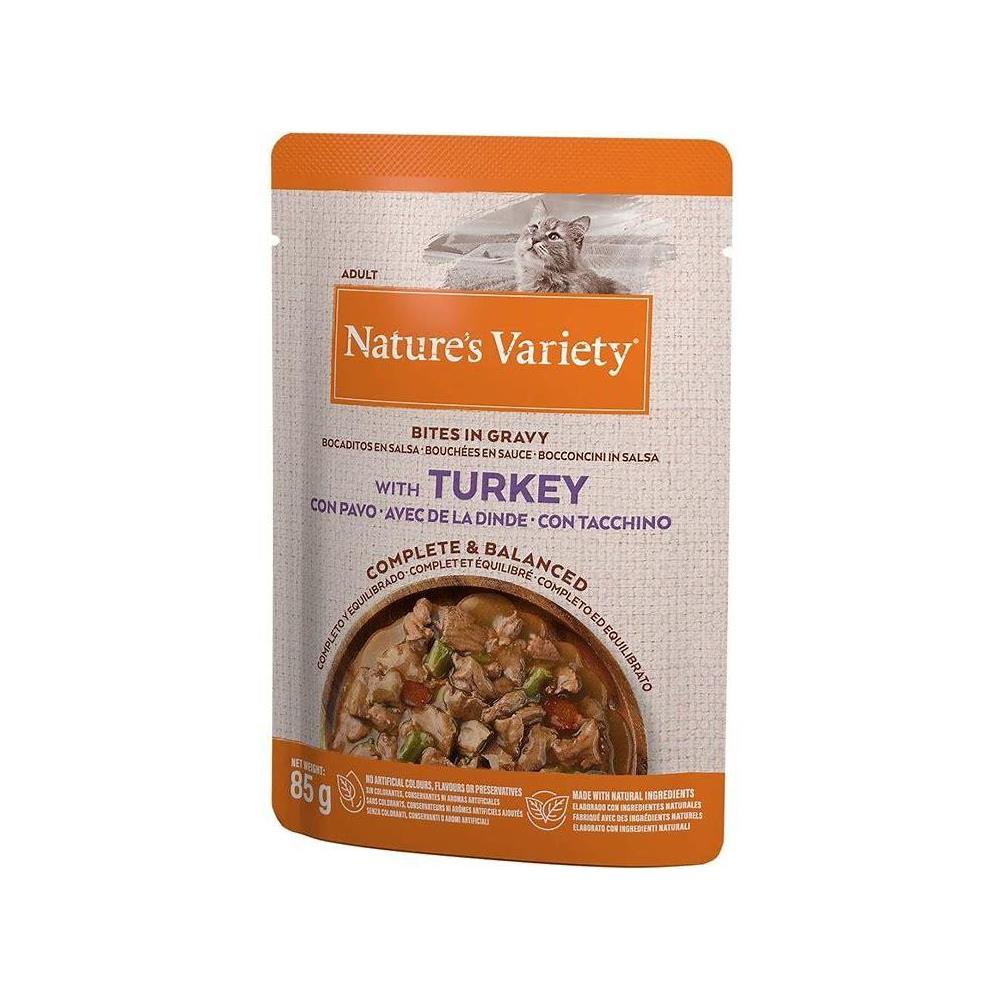 NATURE´S VARIETY BOCADITOS EN SALSA PAVO 85GR