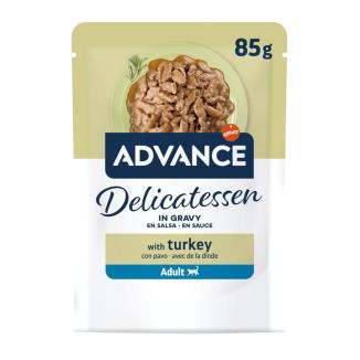 ADVANCE CAT ADULT WET DELICATESSEN TURKEY IN GRAVY TURKEY 85G