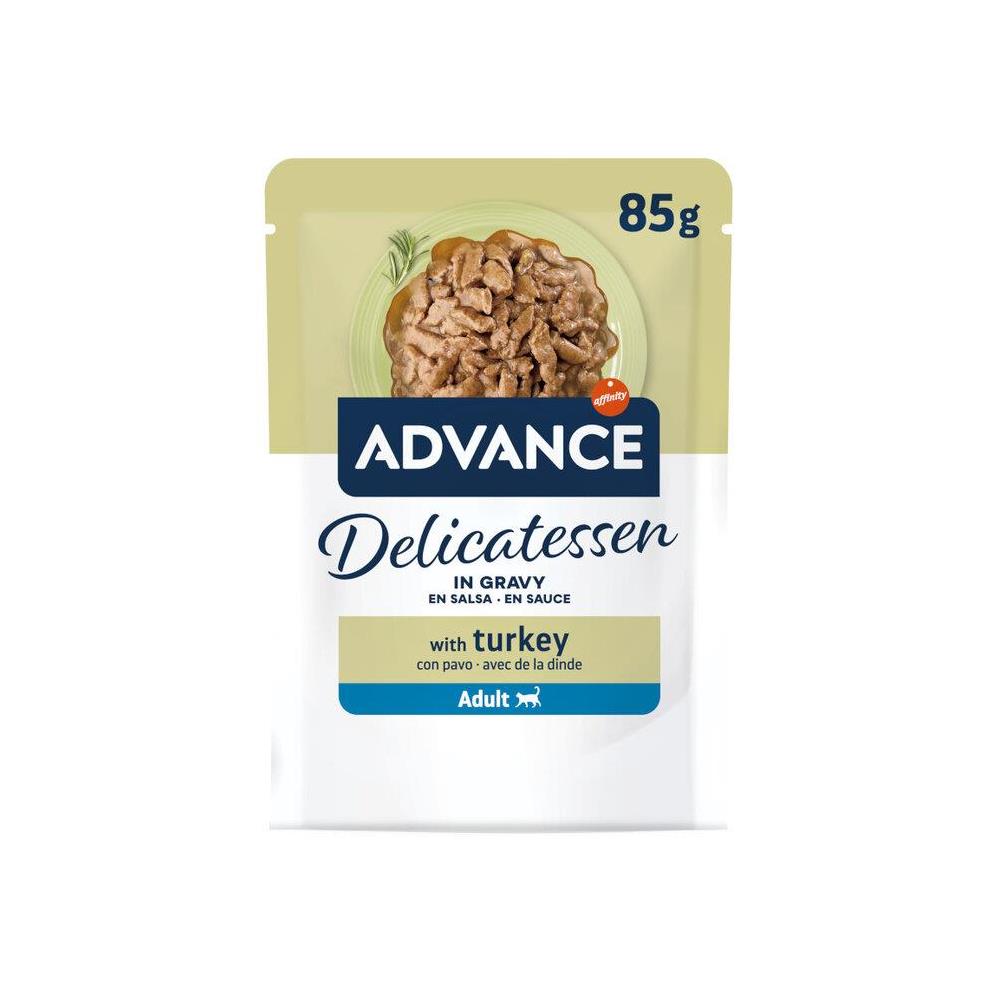 ADVANCE CAT ADULT WET DELICATESSEN TURKEY IN GRAVY TURKEY 85G