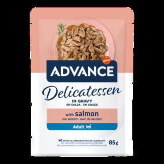 ADVANCE CAT ADULT WET DELICATESSEN IN GRAVI SALMON 85G