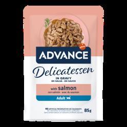 ADVANCE CAT ADULT WET DELICATESSEN IN GRAVI SALMON 85G
