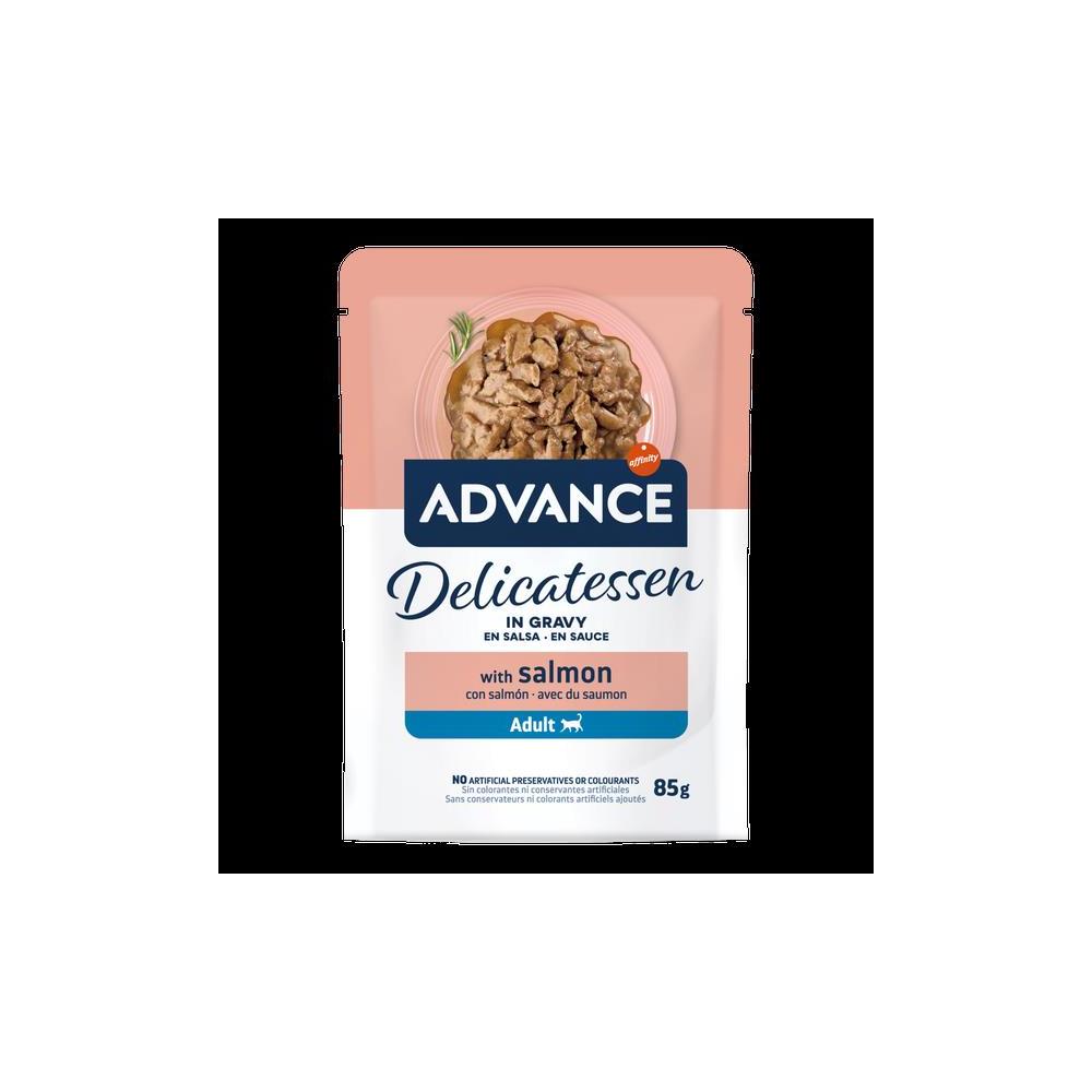 ADVANCE CAT ADULT WET DELICATESSEN IN GRAVI SALMON 85G