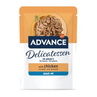 ADVANCE CAT ADULT WET DELICATESSEN IN GRAVY CHICKEN 85G