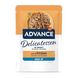 ADVANCE CAT ADULT WET DELICATESSEN IN GRAVY CHICKEN 85G