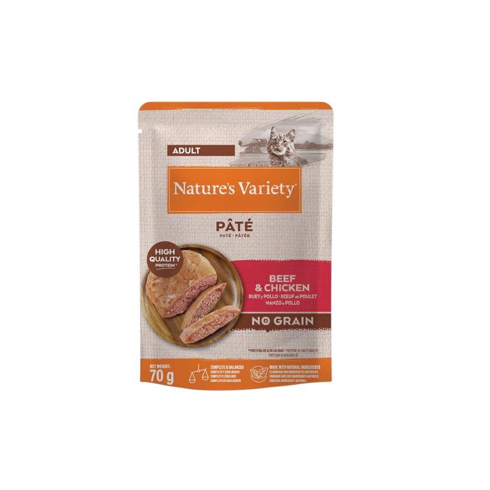 NATURE´S VARIETY CAT PATÉ TERNERA/POLLO 70GR
