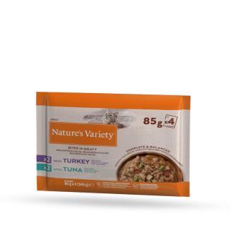 NATURE´S VARIETY MULTIPACK PAVO Y ATUN 85GR X 4UN