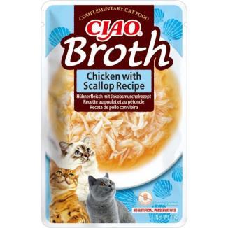 CIAO BROTH CAT CHICKEN & VIEIRA 40G