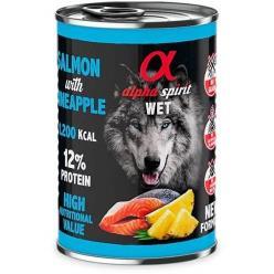 ALPHA SPIRIT CANINE SALMON CON PIÑA LATA 400GR