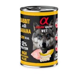 ALPHA SPIRIT CANINE CONEJO CON PLATANO LATA 400GR