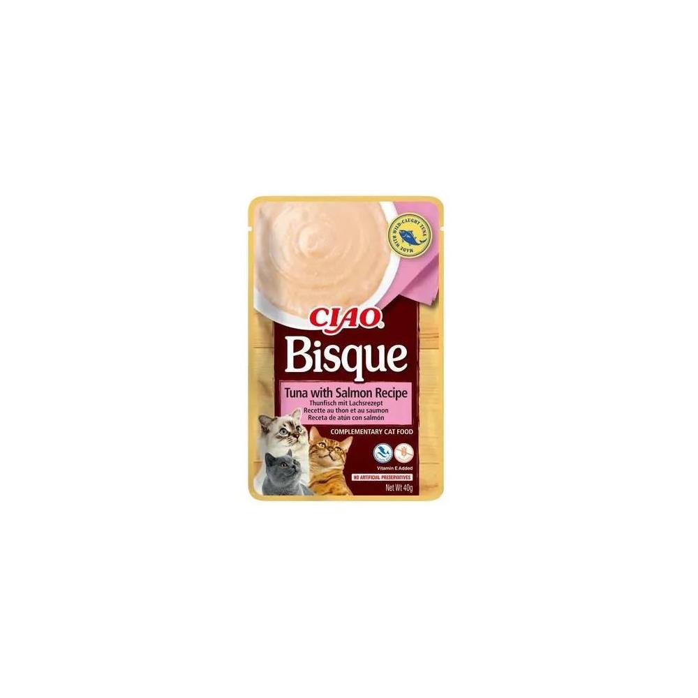 CIAO BISQUE ATUN CON SALMON 40GRS