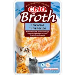 CIAO BROTH  RECETA POLLO & ATÚN 40GR