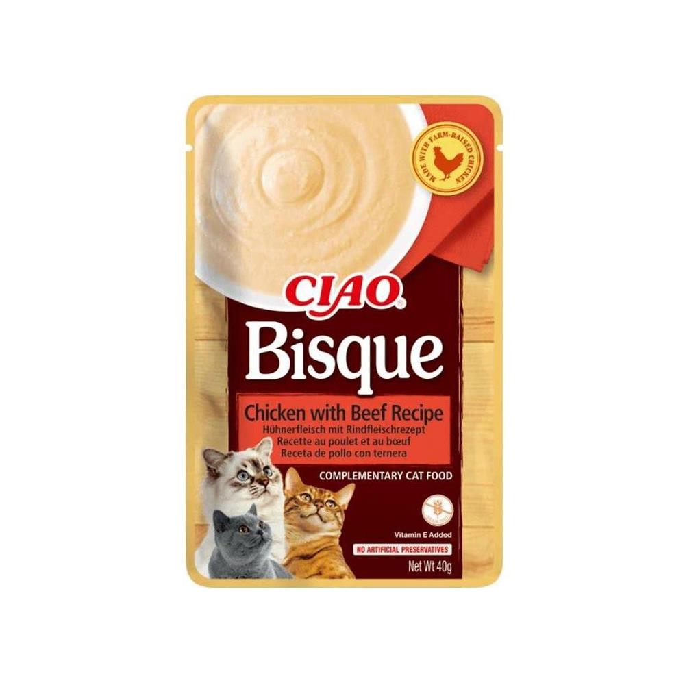 CHURU CAT BISQUE POLLO CON BUEY 40GR