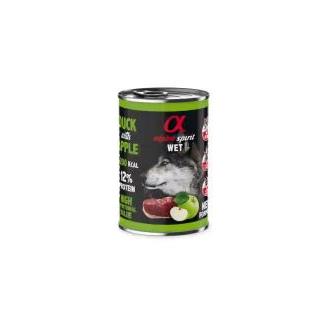 ALPHA SPIRIT CANINE PATO C/MANZANA VERDE LATA 6X400GR