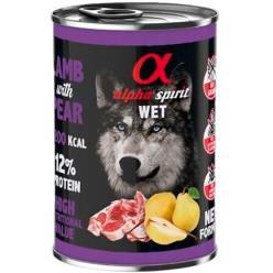 ALPHA SPIRIT CANINE CORDERO CON PERA LATA 400GR