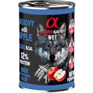 ALPHA SPIRIT CANINE ANCHOA  C/MANZANA ROJA LATA 400GR
