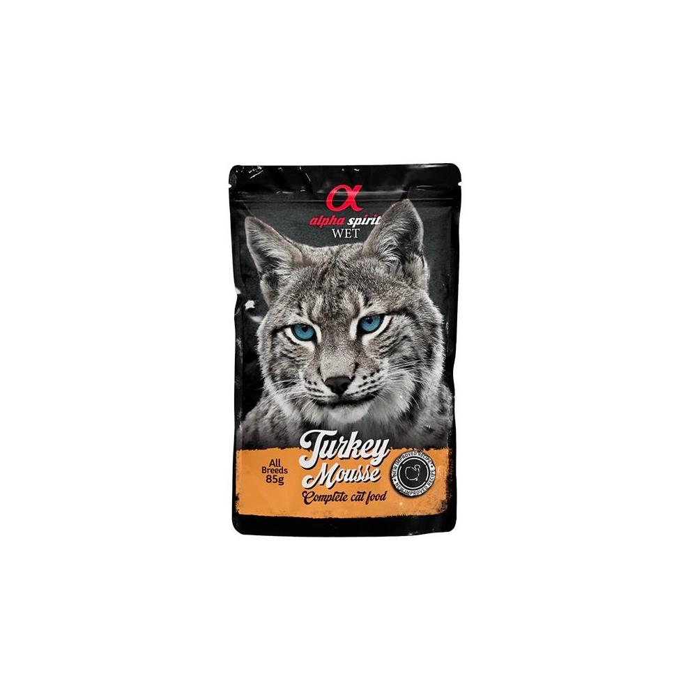 ALPHA SPIRIT WET CAT MOUSSE PAVO 85GRS