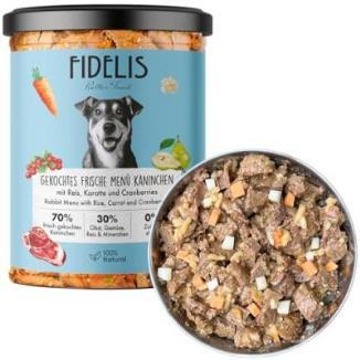 FIDELIS CONEJO CON ARROZ,ZANAHORIA Y ARANDANOS 400GRS