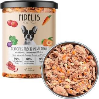 FIDELIS CABRA CON ZANAHORIA,REMOLACHA Y MELOCOTÓN 400GRS