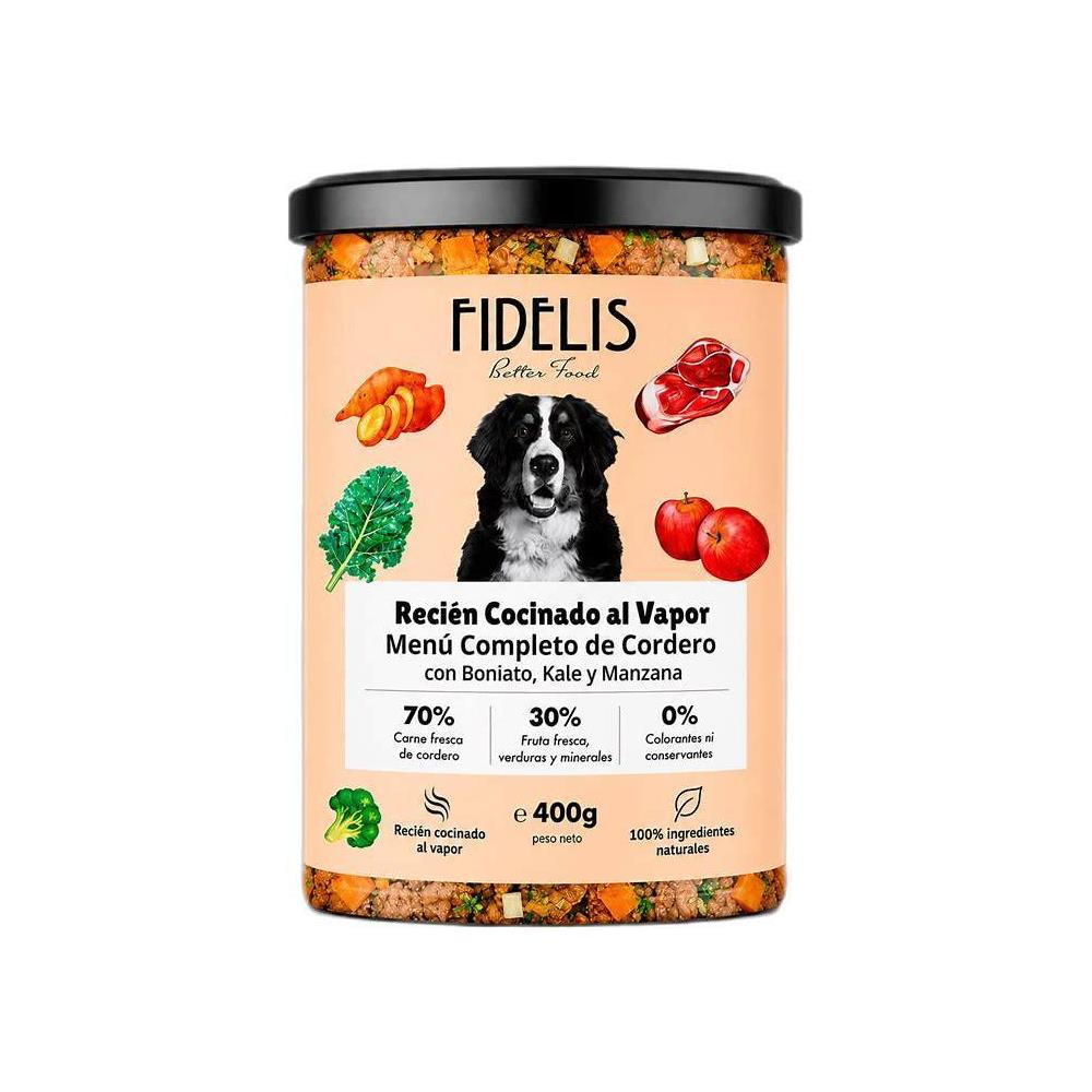 FIDELIS CORDERO CON BONIATO,KALE Y MANZANA 400GRS
