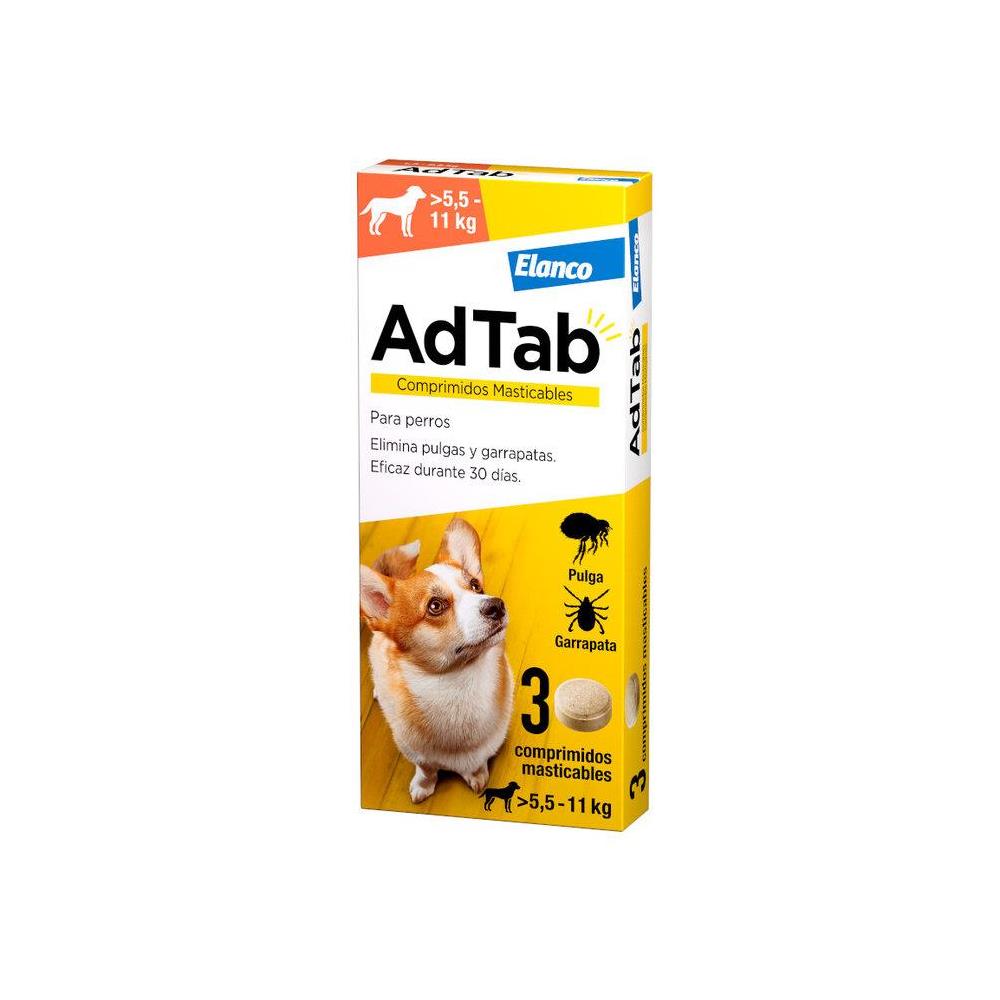 ADTAB DOG MASTICABLE 5,5-11KG      3-COMPRIMIDOS