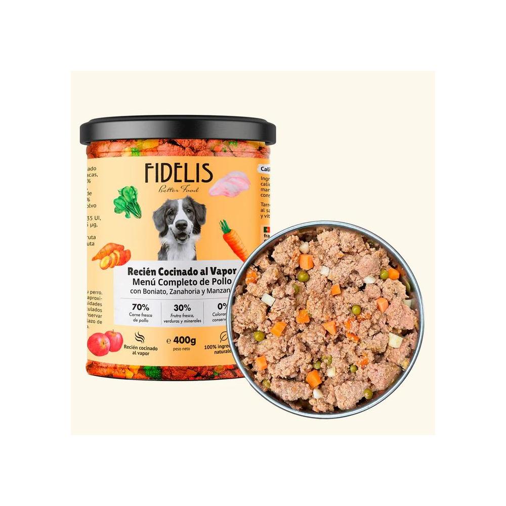FIDELIS  POLLO CON BONIATO 400GRS