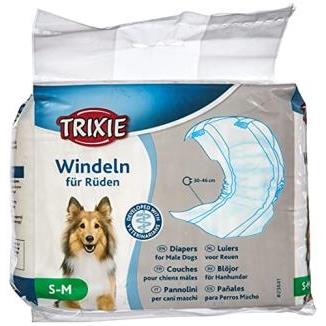 TRIXIE PAÑALES PERRO  MACHO  S-M
