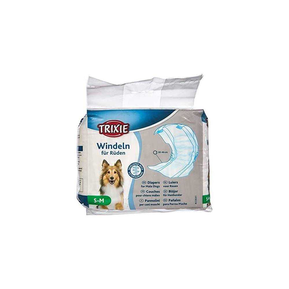 TRIXIE PAÑALES PERRO  MACHO  S-M