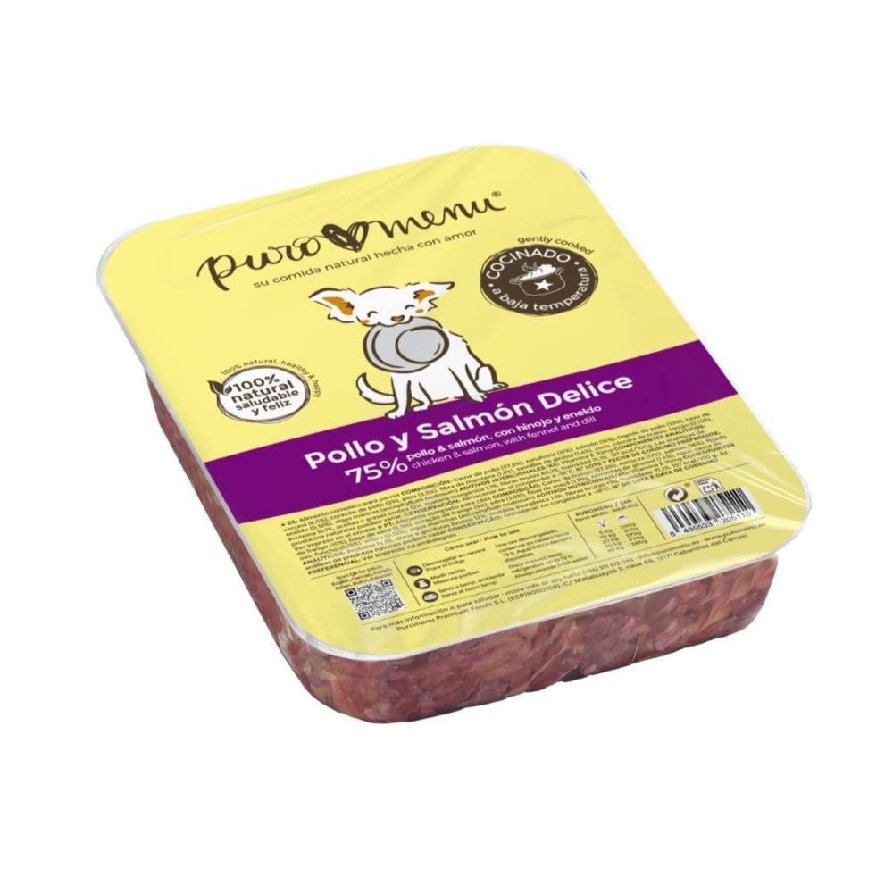 PURO MENÚ POLLO Y SALMÓN DELICE 800GRS COCINADO
