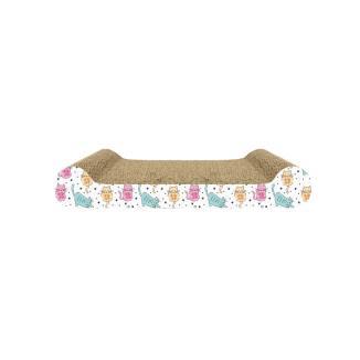 NAYECO ECOLINE RASCADOR CARTON JOYFUL CAT CON CATNIP 45X23X7CM