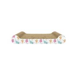 NAYECO ECOLINE RASCADOR CARTON JOYFUL CAT CON CATNIP 45X23X7CM