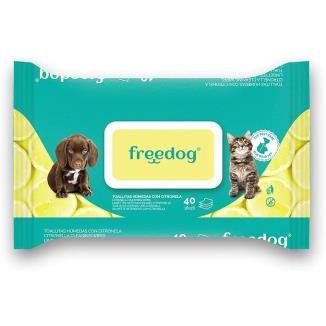 FREEDOG TOALLITAS HUMEDAS CITRONELA  40UND