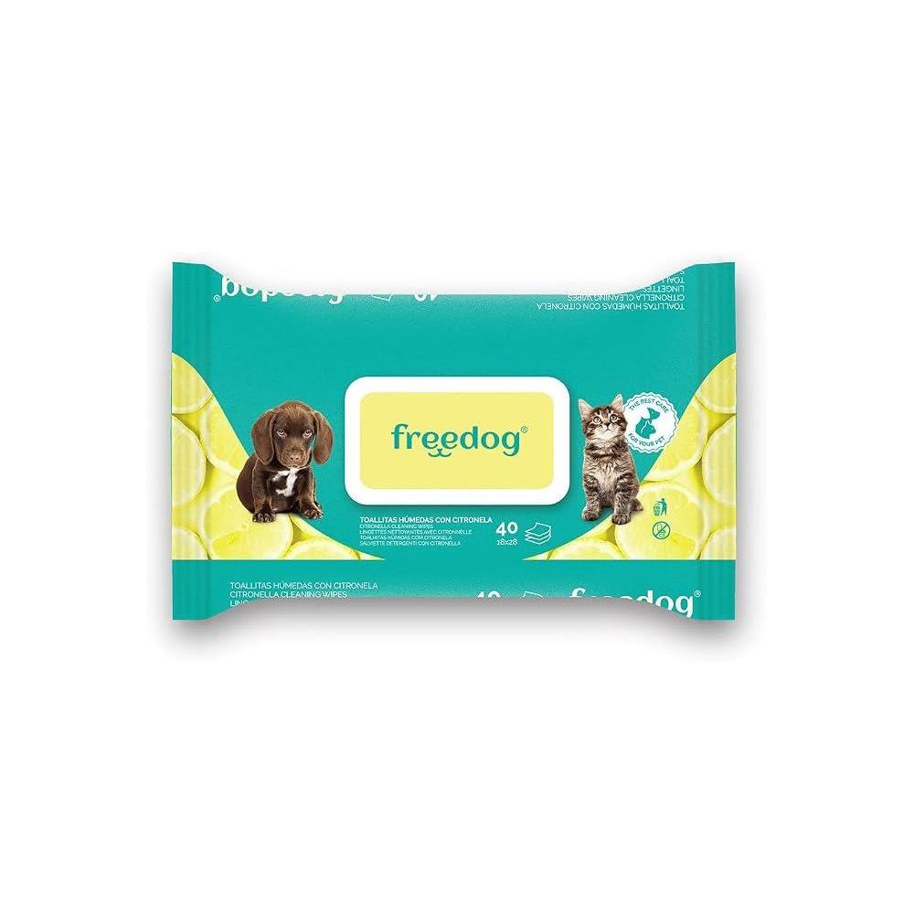 FREEDOG TOALLITAS HUMEDAS CITRONELA  40UND